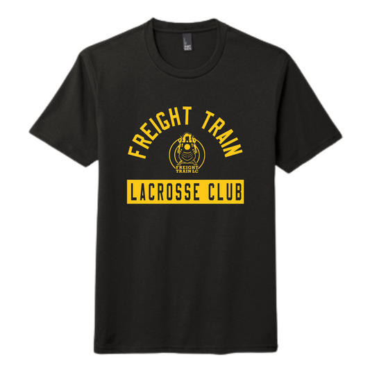 FREIGHT TRAIN LACROSSE CLUB ARCH PERFECT TRI ADULT TEE - BLACK