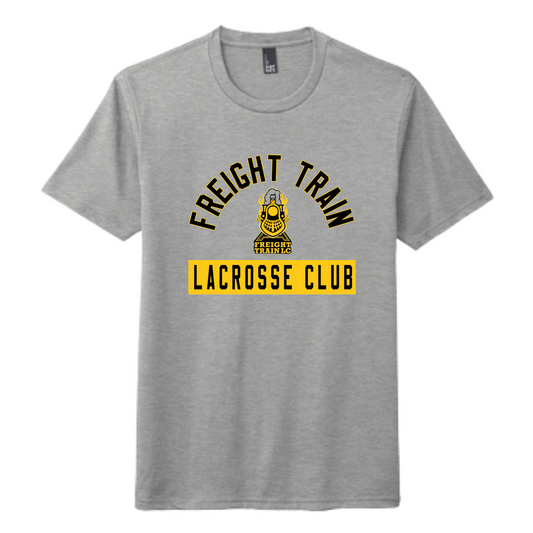 FREIGHT TRAIN LACROSSE CLUB ARCH PERFECT TRI ADULT TEE - GRAY
