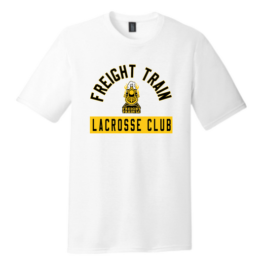 FREIGHT TRAIN LACROSSE CLUB ARCH PERFECT TRI ADULT TEE - WHITE