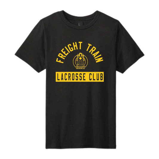 FREIGHT TRAIN LACROSSE CLUB ARCH YOUTH TEE - BLACK