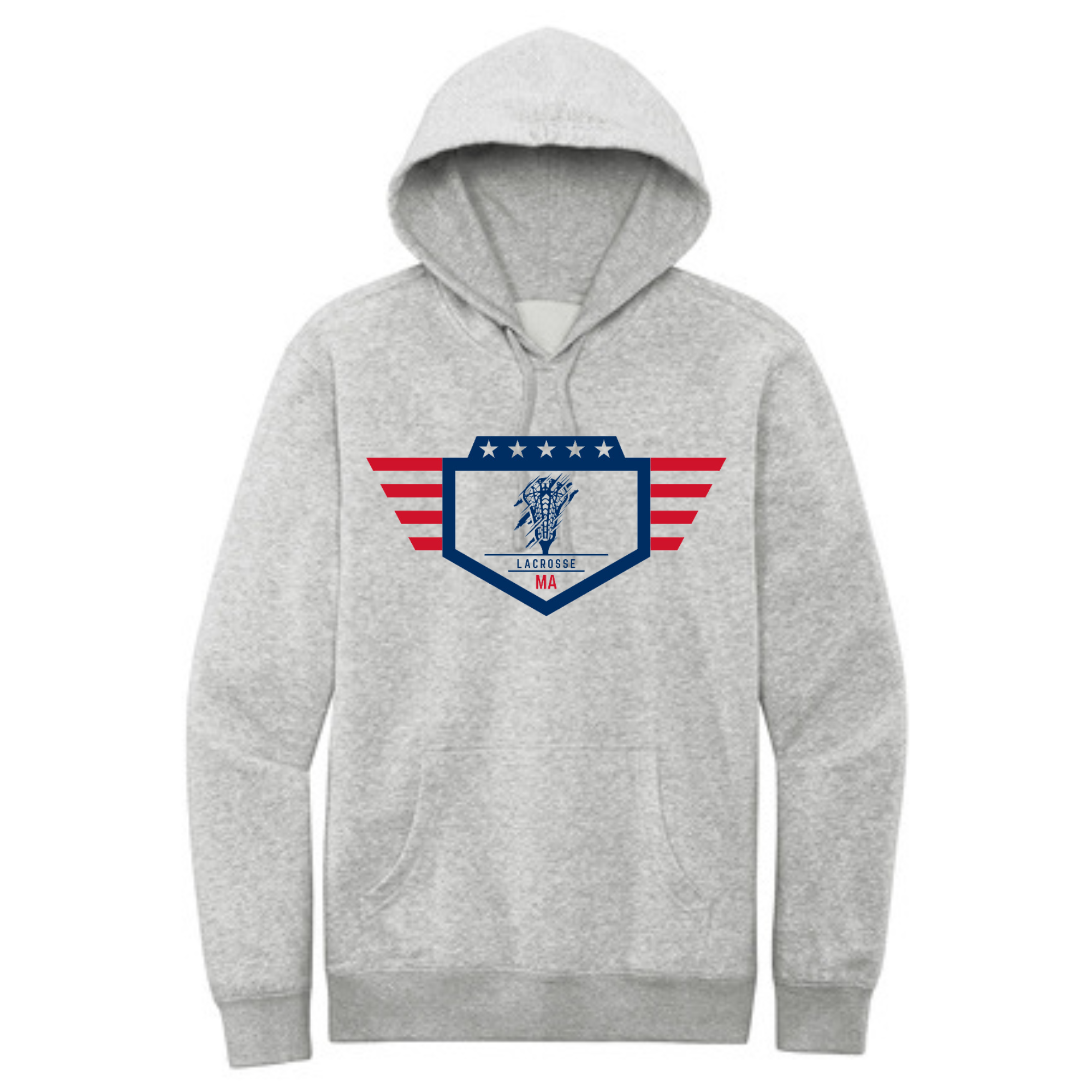 TUNEUP TOURNAMENT MA LACROSSE ADULT HOODIE - GRAY
