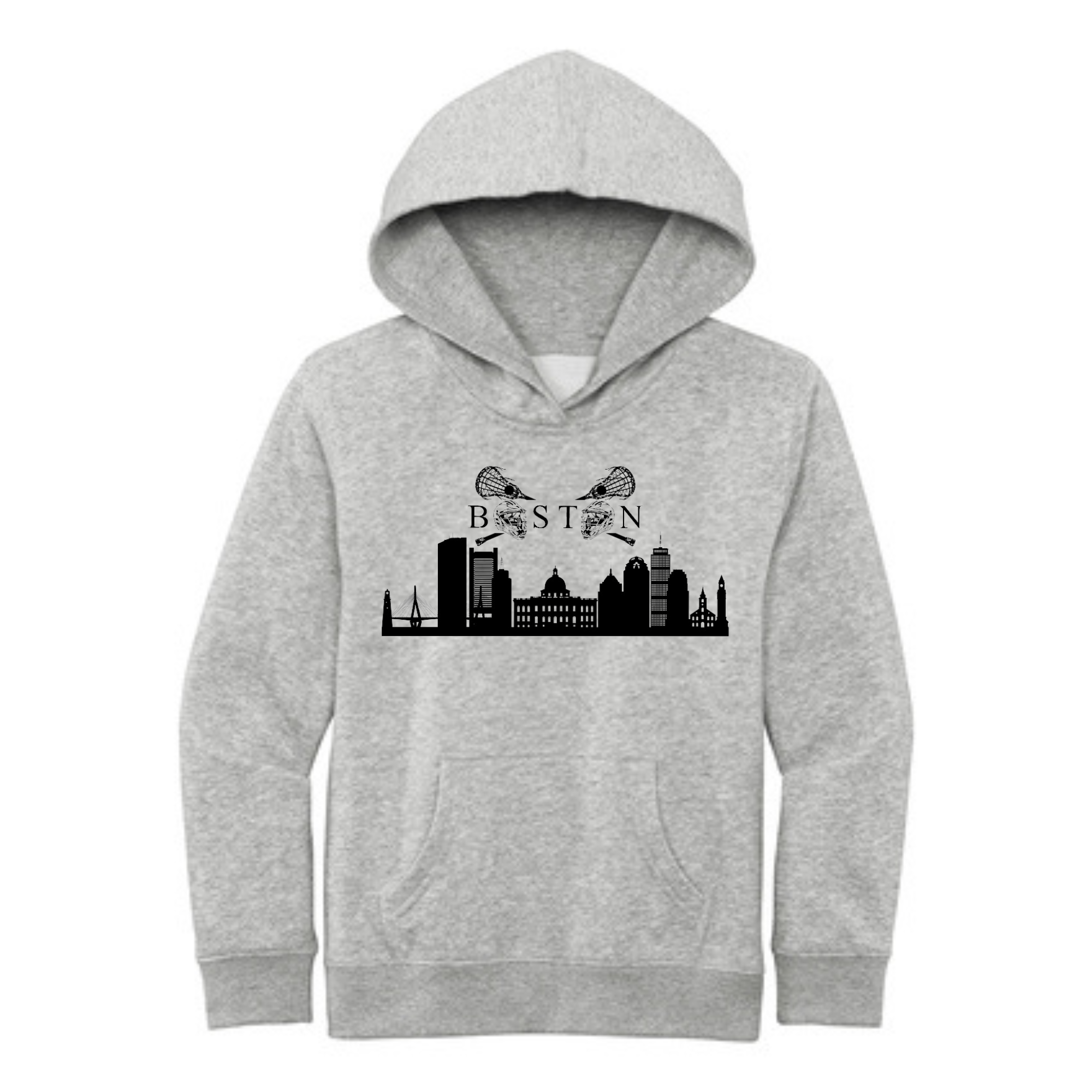 TUNEUP TOURNAMENT BOSTON LACROSSE YOUTH HOODIE - GRAY