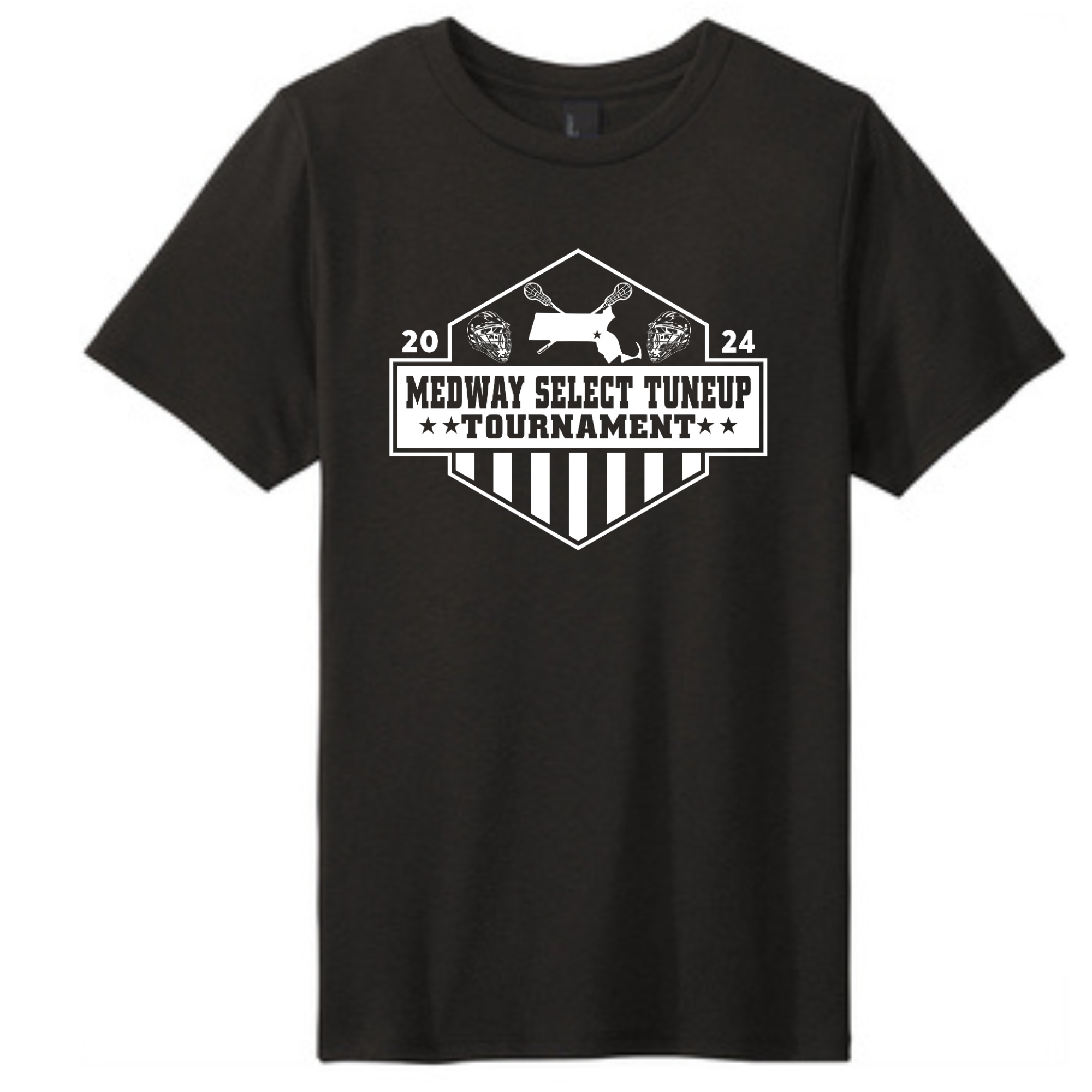 TUNEUP TOURNAMENT SELECT LACROSSE YOUTH TEE WITH TEAMS - BLACK